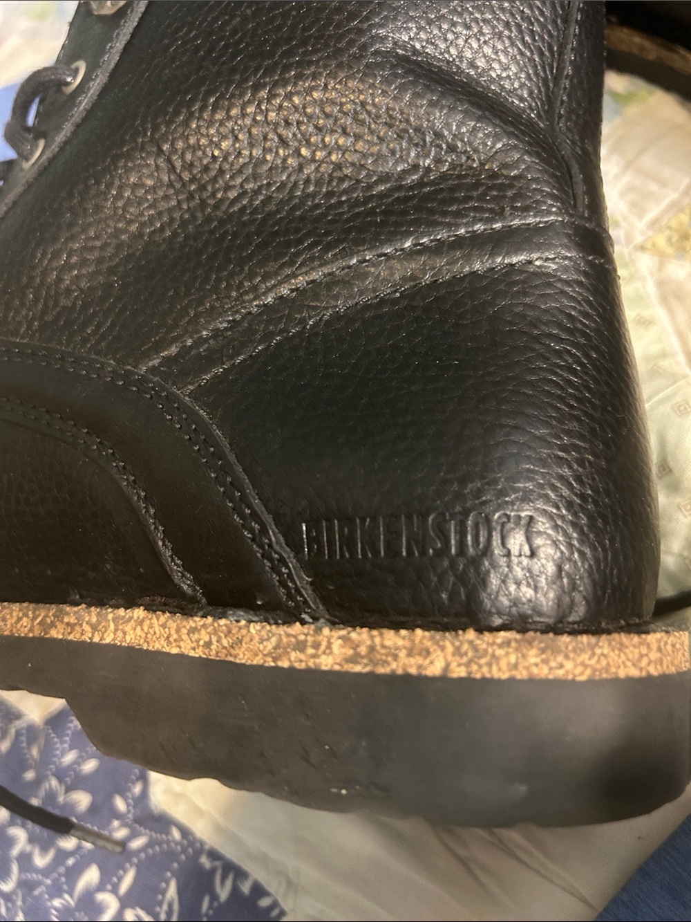 Birkenstock Black Leather Lace-Up Ankle Boots - Picture 3 of 8